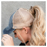 CC Multi Level Criss-Cross Pony Cap | Adult and Kid Sizes