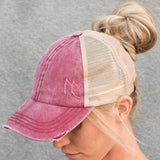 CC Multi Level Criss-Cross Pony Cap | Adult and Kid Sizes